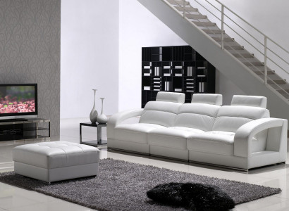 Three-seater sofa couch upholstery couches sofas 3-seater with stool set upholstery